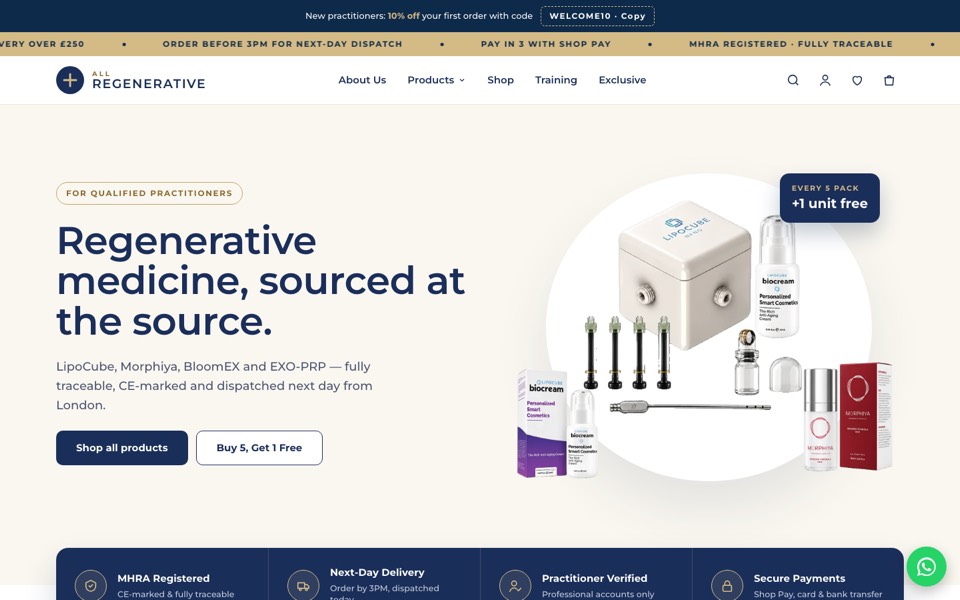 allregenerative.co.uk ana sayfası